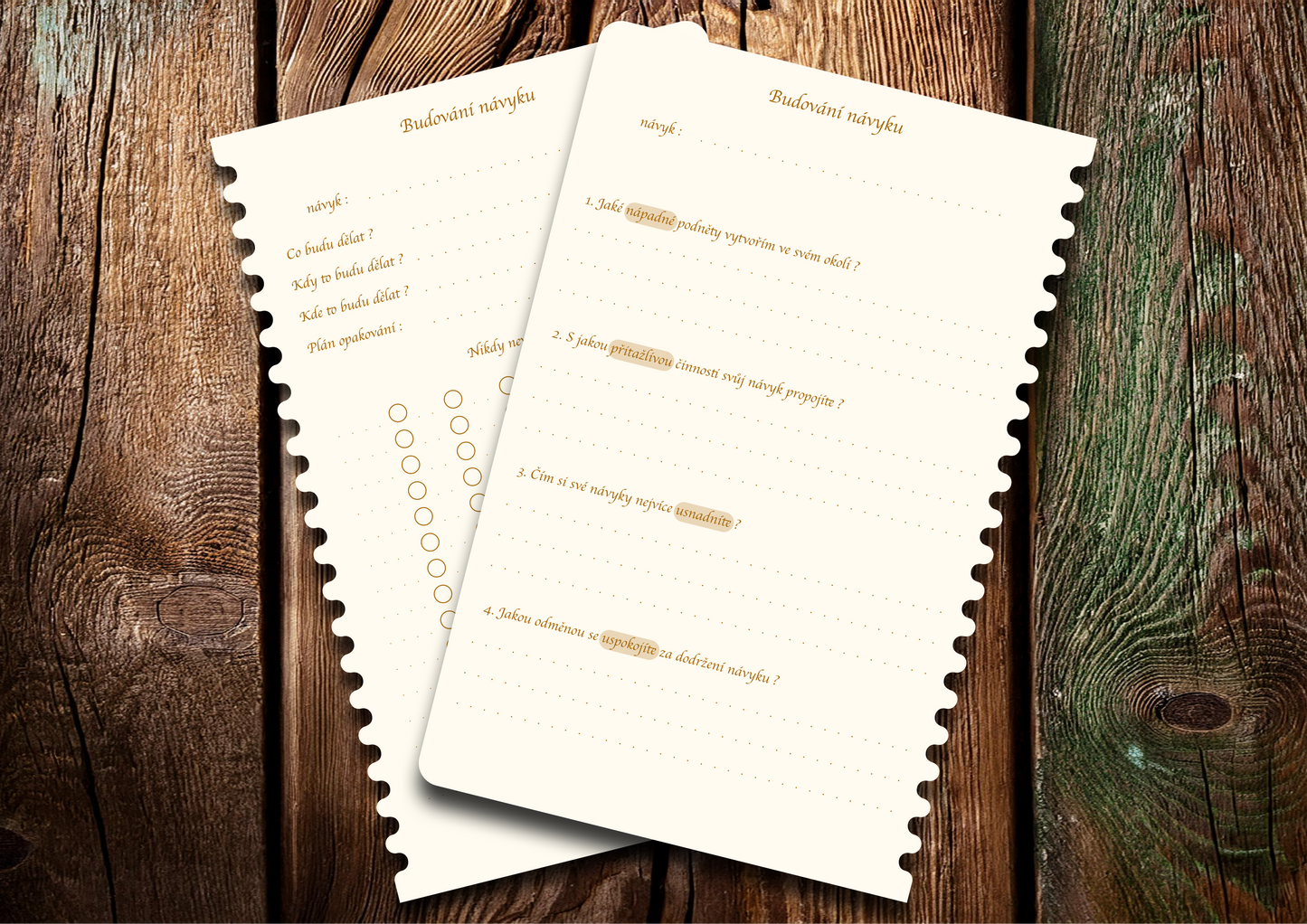 Příloha pro budování návyků