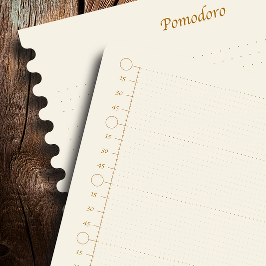 Příloha pro plánování soustředěné práce a efektivních přestávek POMODORO